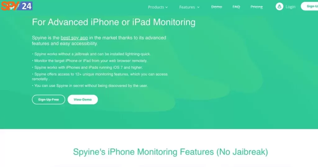 Spyine iPhone Spy App 