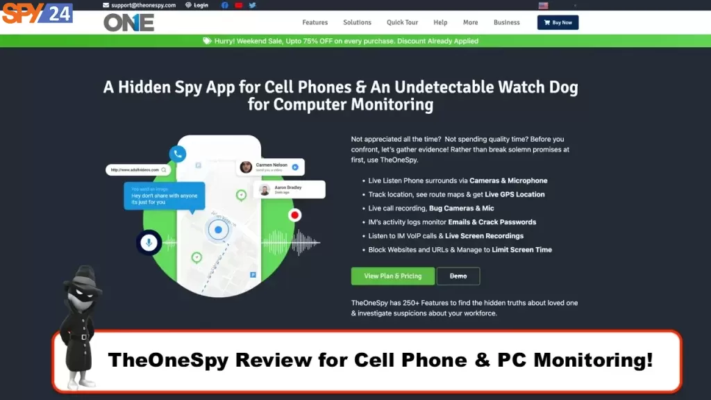 TheOneSpy Review for Cell Phone & PC Monitoring!