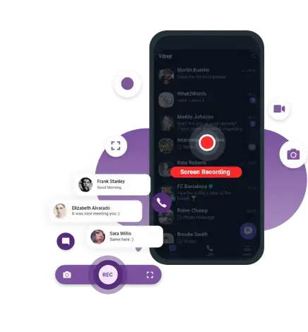Remotely record and monitor the Viber IM screen with Viber Screen Recorder.