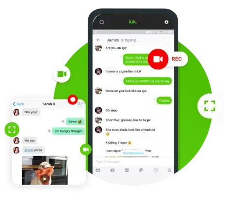 Screen recording on Kik Keep Track of Kik Screen Activity in Real Time