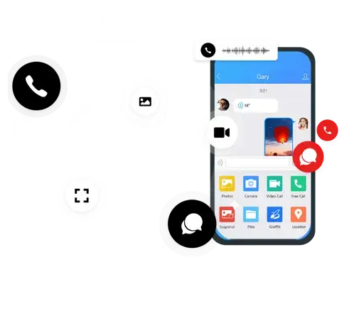 The QQ Messenger Spy App secretly keeps track of messages, chats, and VoIP calls.