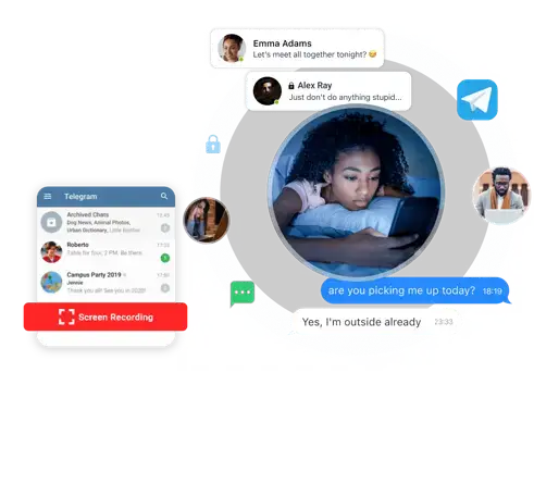 Telegram Screen Recorder –  Chat Spy Telegram Monitoring