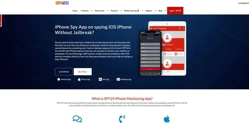 SPY24: Free/Pro iPhone Spy App