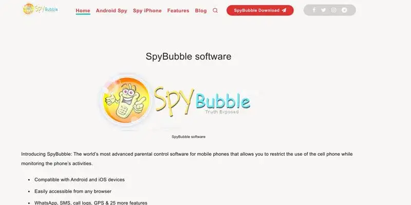 SMS Spy App SpyBubble
