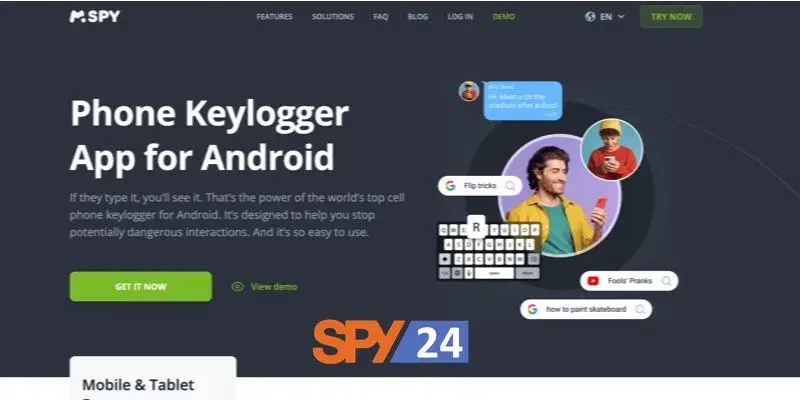 mSpy keylogger