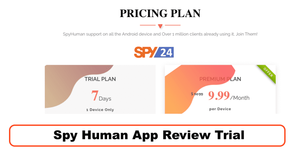 SpyHuman's Premium Subscription 