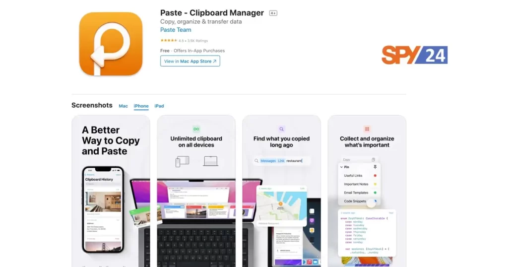 iPaste is a great iPad app