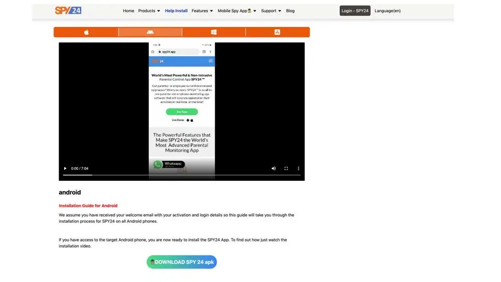 How to Install SPY24 Spy on Whatsapp Calls Android