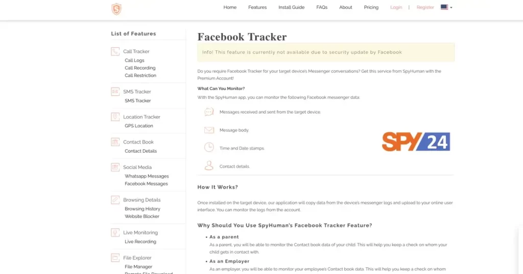  SpyHuman download facebook tracker apk