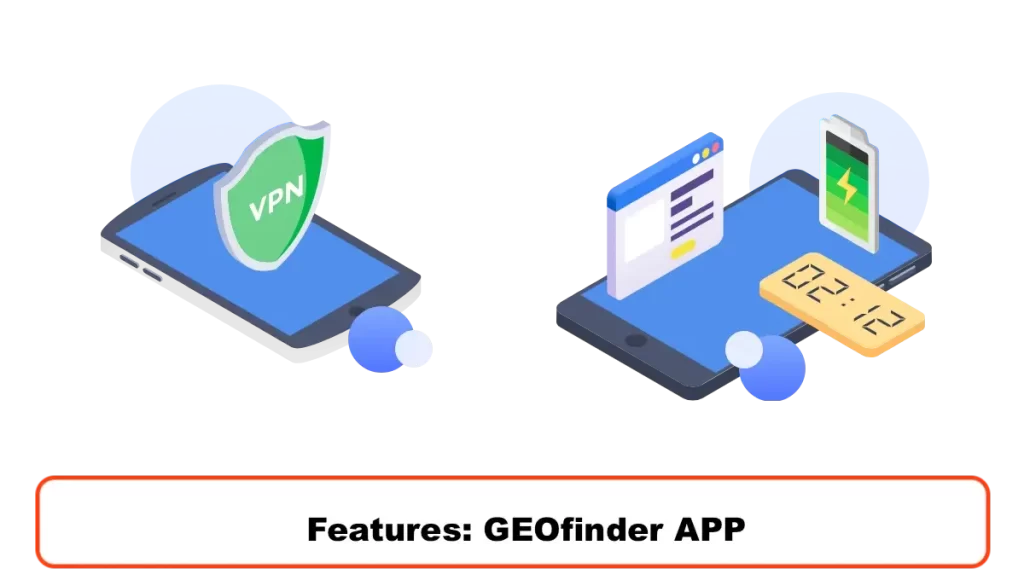 Features: GEOfinder APP
