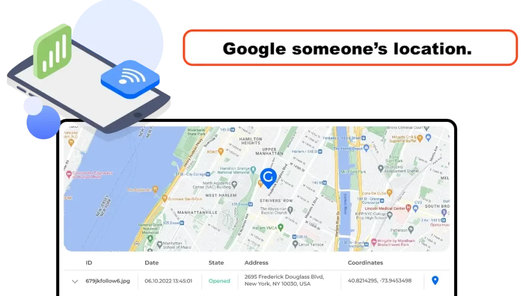 Google someone's location.