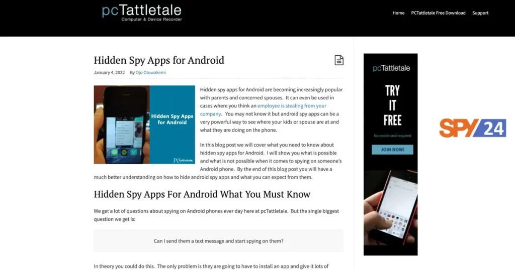 pcTattletale - apk hidden spy apps for android