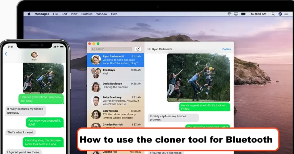 How to use the cloner tool for Bluetooth
