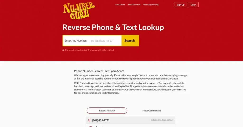 NumberGuru- Free Phone Number Tracker