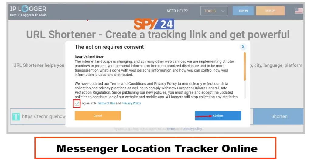 Messenger Location Tracker Online