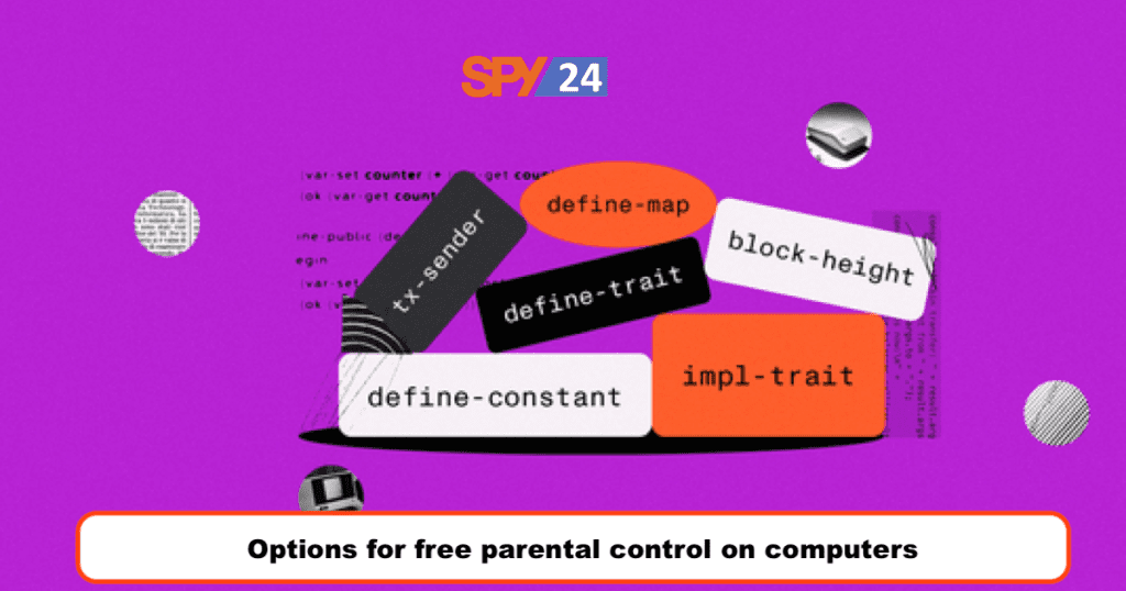 Options for free parental control on computers