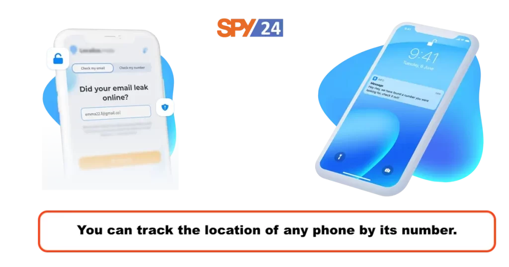 You can track the location of any phone by its number