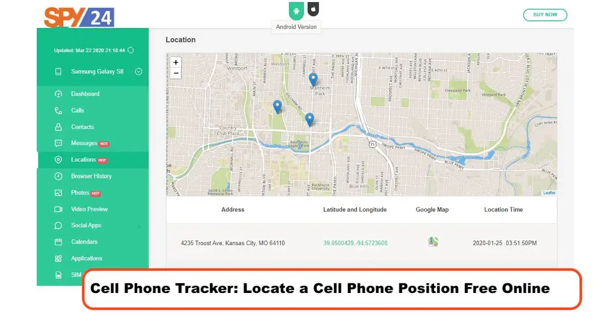 Cell Phone Tracker: Locate a Cell Phone Position Free Online