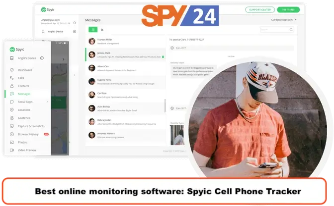 Best online monitoring software: Spyic Cell Phone Tracker