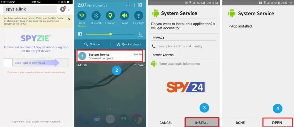 Spyzie App Install Download Free Trial iPhone and Apk 4 Spyzie App Install - Android - iPhone