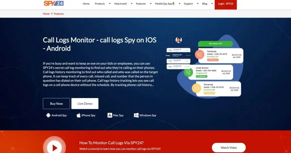 Online Call Tracker App Free for Android & iOS