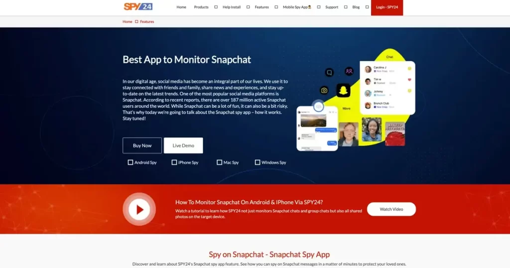 SPY24 - Top Snapchat Spy App