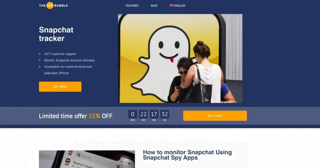 SpyBubble - iPhone spy app with no jailbreak Snapchat