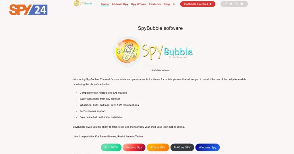 SpyBubble: Most dependable spying app