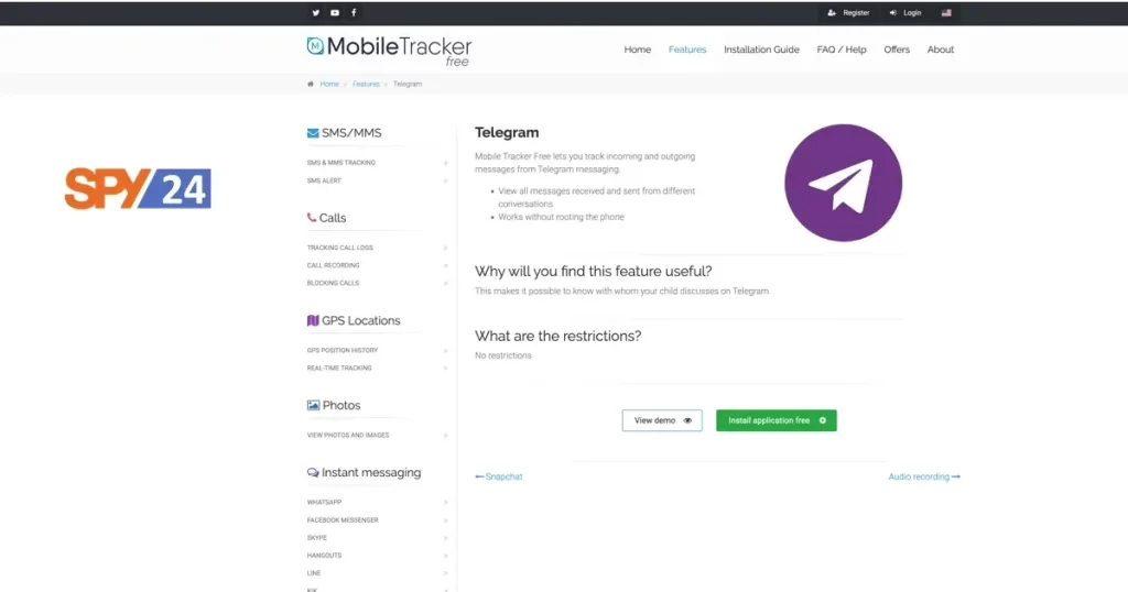 Mobile Tracker Free - Download Telegram Spy App