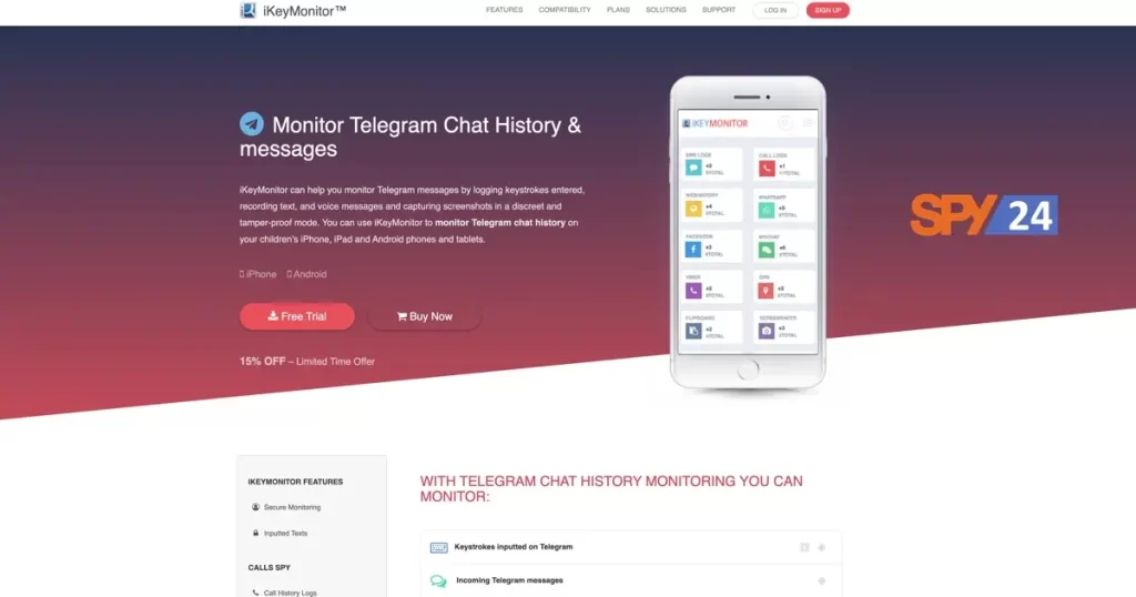iKeyMonitor - Telegram Spy apk