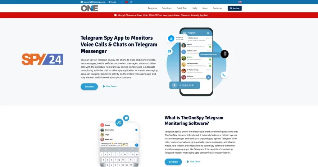 TheOneSpy - iPhone Spy App for Telegram