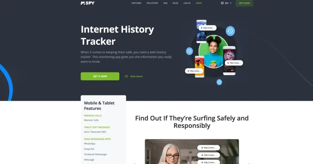 mSpy - how far back can internet history be tracked