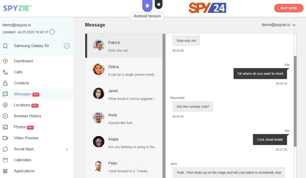 Spyzie Can Be Used to Read Text Messages