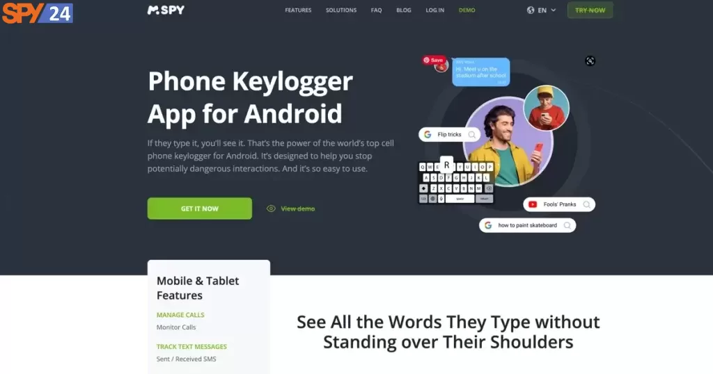mSpy best keylogger app