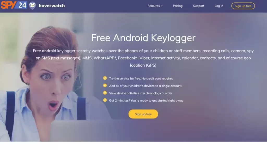 Hoverwatch best keylogger app for android free