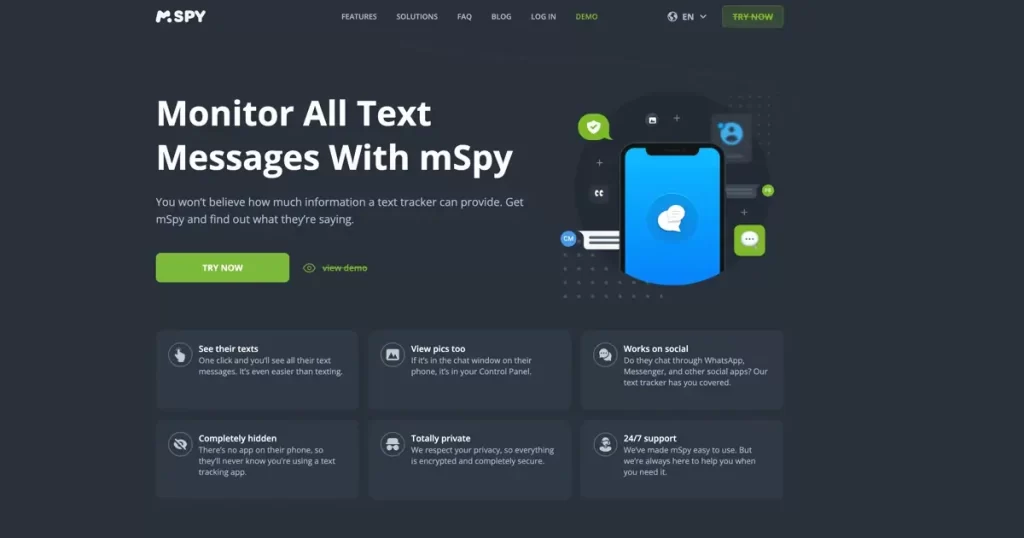 mSpy: cell phone text message spy software