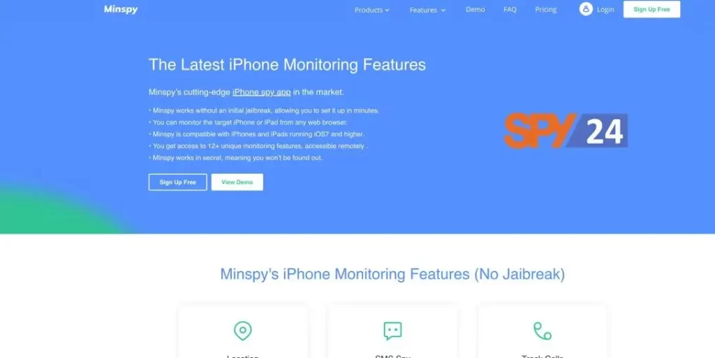 Minspy iPhone Spy App To Track