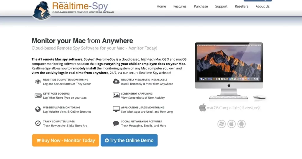 Remote MAC Spy Software Spytech