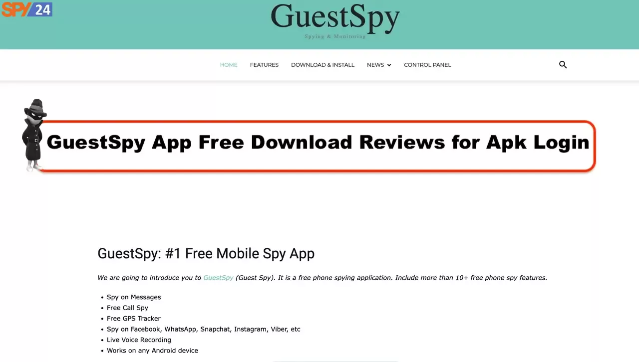 GuestSpy App Free Download Reviews for Apk Login