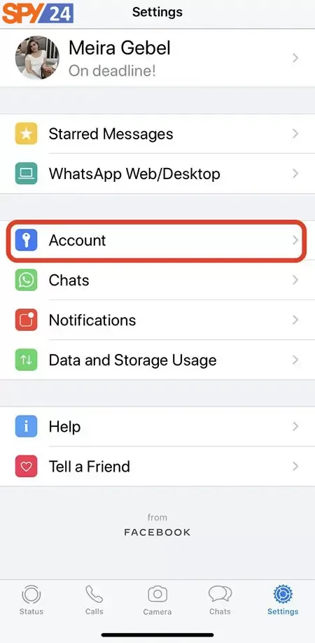 How to see the last visited WhatsApp