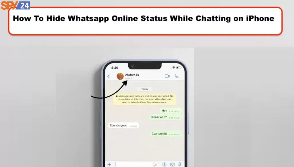 Hide Whatsapp Online Status While Chatting on iPhone