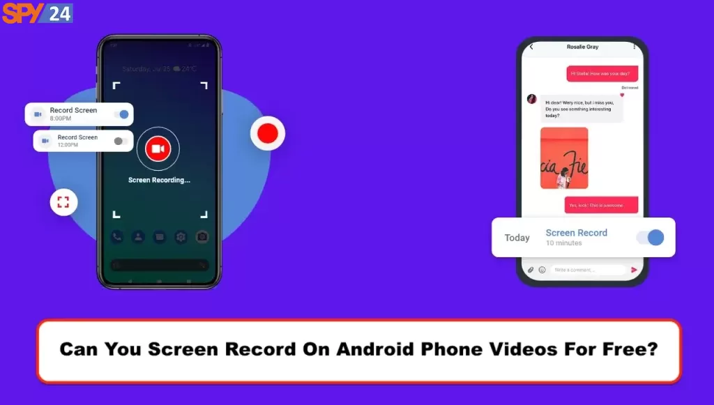 how to screen record someone's phone without them knowing