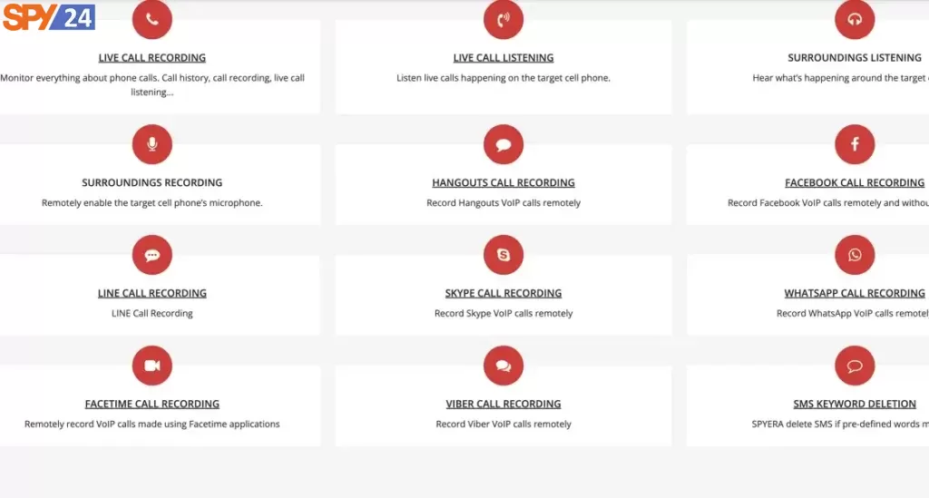 Spyera App Reviews 2023 - Mobile and computer monitoring software 2 Spyera Features