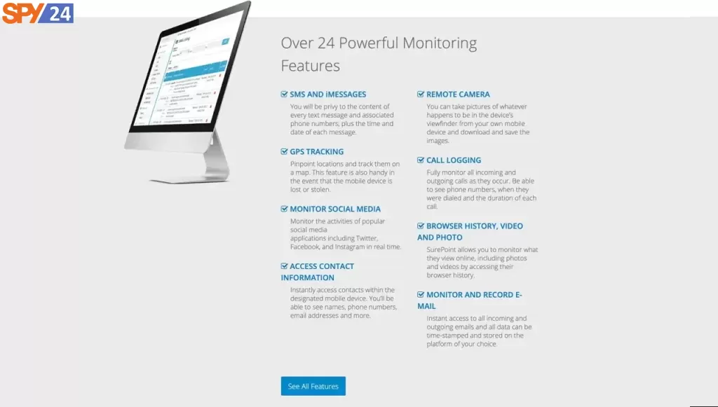 Surepoint.com Spy App Free Trial Review Mobile Monitoring 2 Features SurePoint: