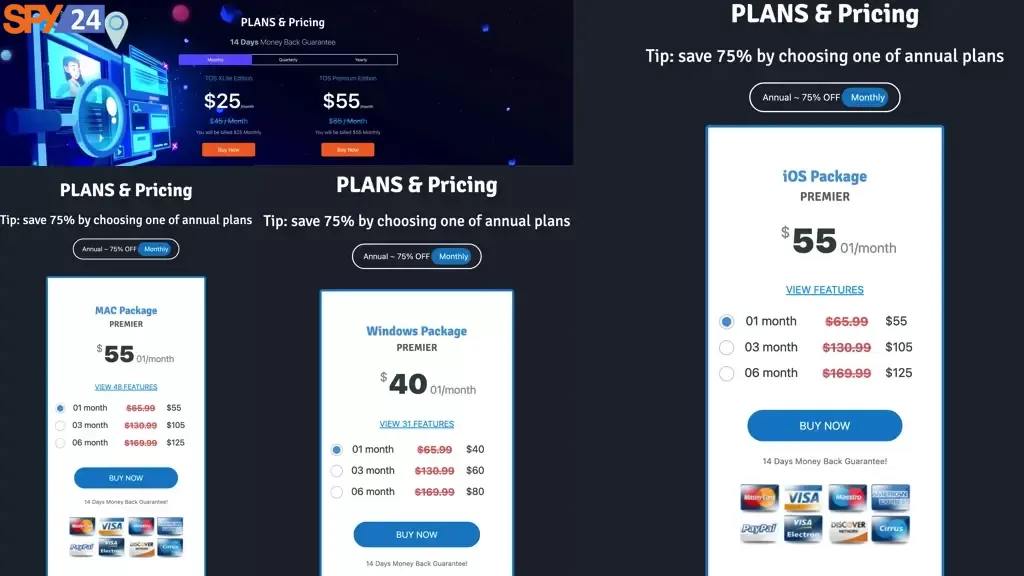 TheOneSpy Review for Cell Phone & PC Monitoring! 5 Pricing of Theonespy App