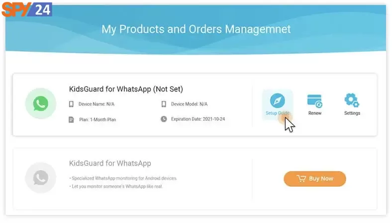 Install KidsGuard for WhatsApp 