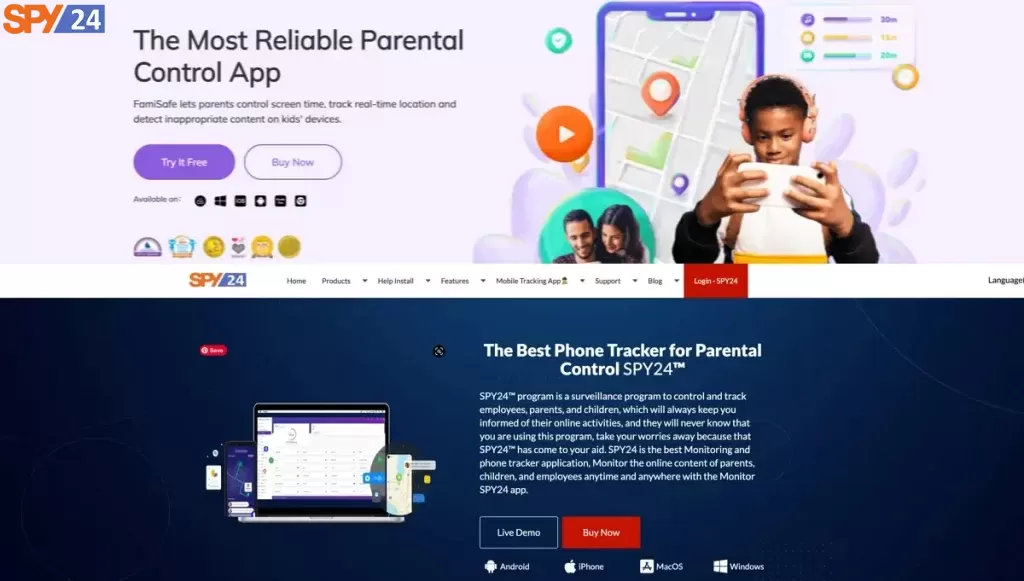 Famisafe App Reviews Parent Control App 2022 6 FamiSafe VS SPY24