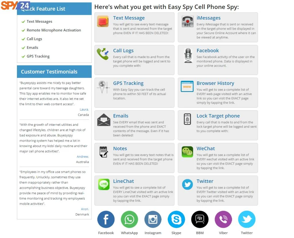 Easy Spy App Reviews 2023: Why Use an Alternative App? 4 What Do You get with Easy Spy Cell Phone Spy?