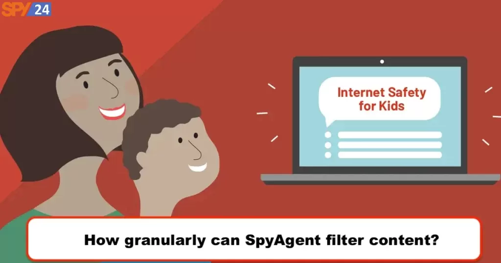 How granularly can SpyAgent filter content?   