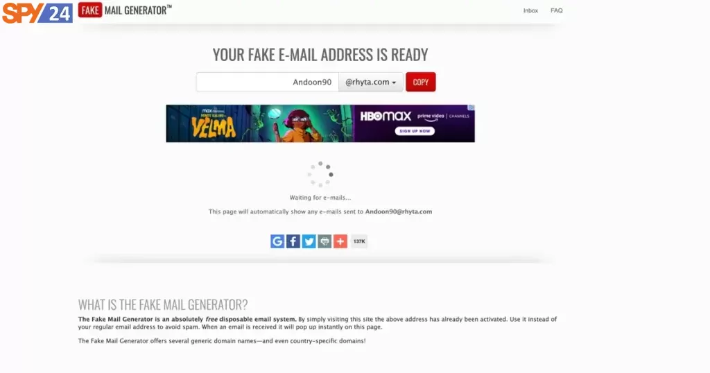 FakeMailGenerator   